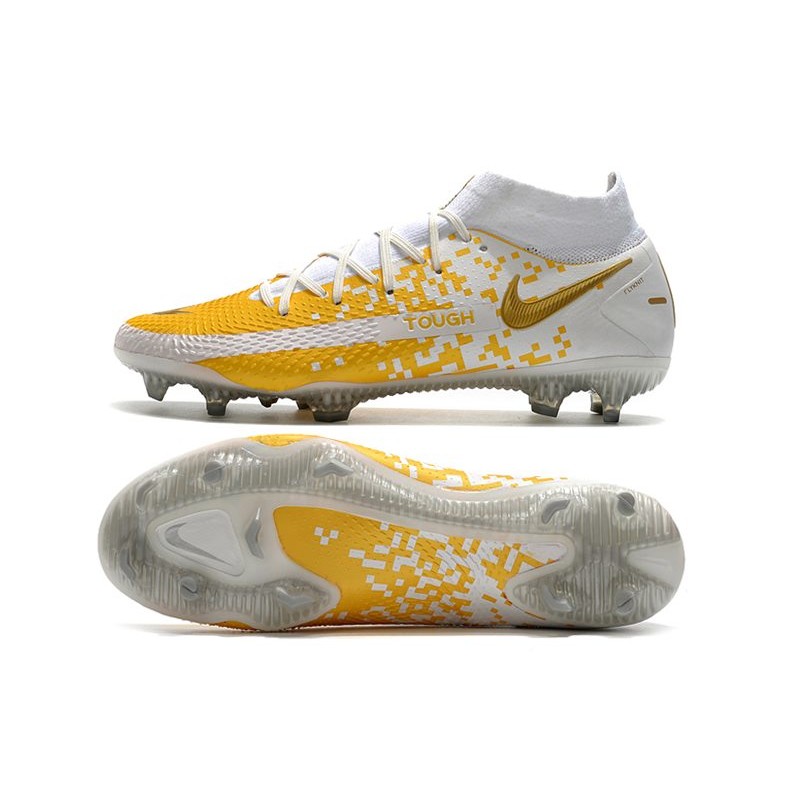 Nike Phantom GT Elite DF FG Bílý Zlato